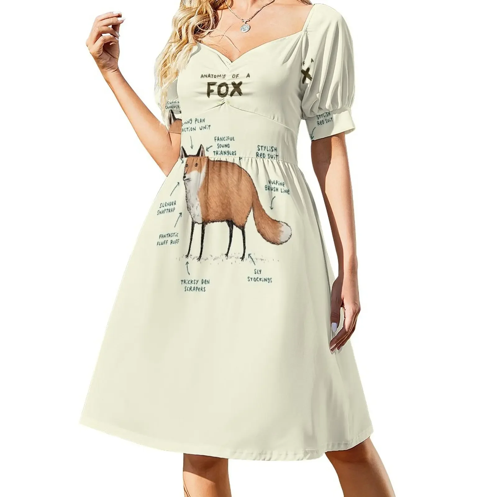 

Anatomy of a Fox Sleeveless Dress women's clothing korea stylish Female clothing evening dresses women