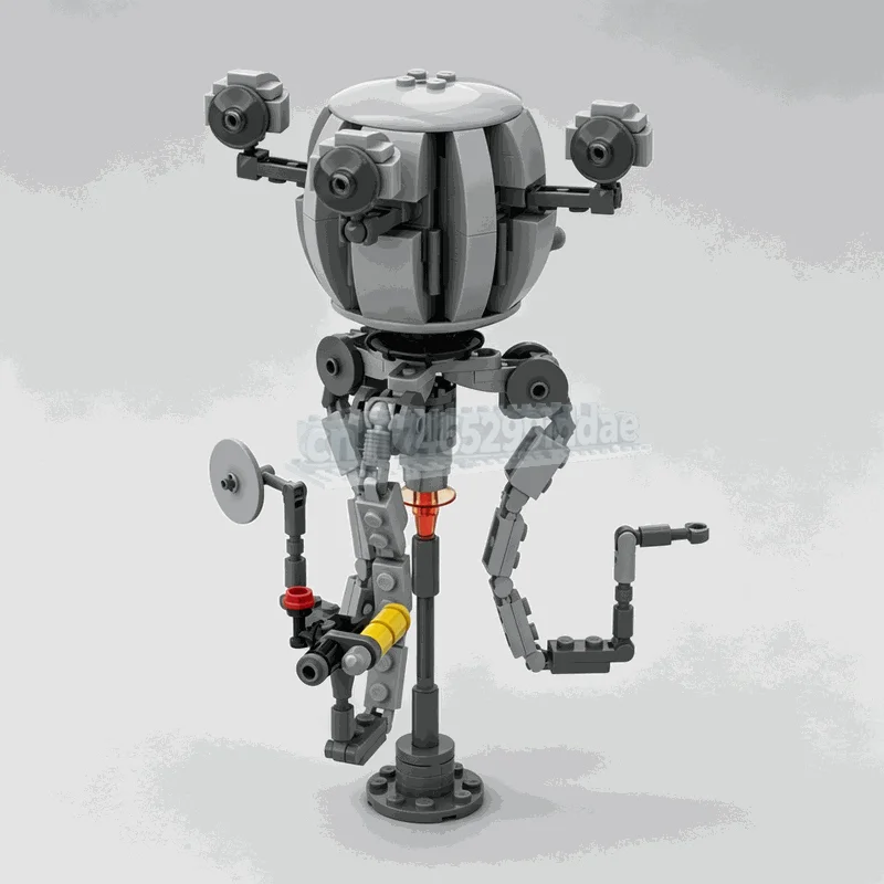 236PCS Retro Floating Service Robot Building Blocks Articulated Multi Arm Helper Model DIY Assembly Creative Display Collection