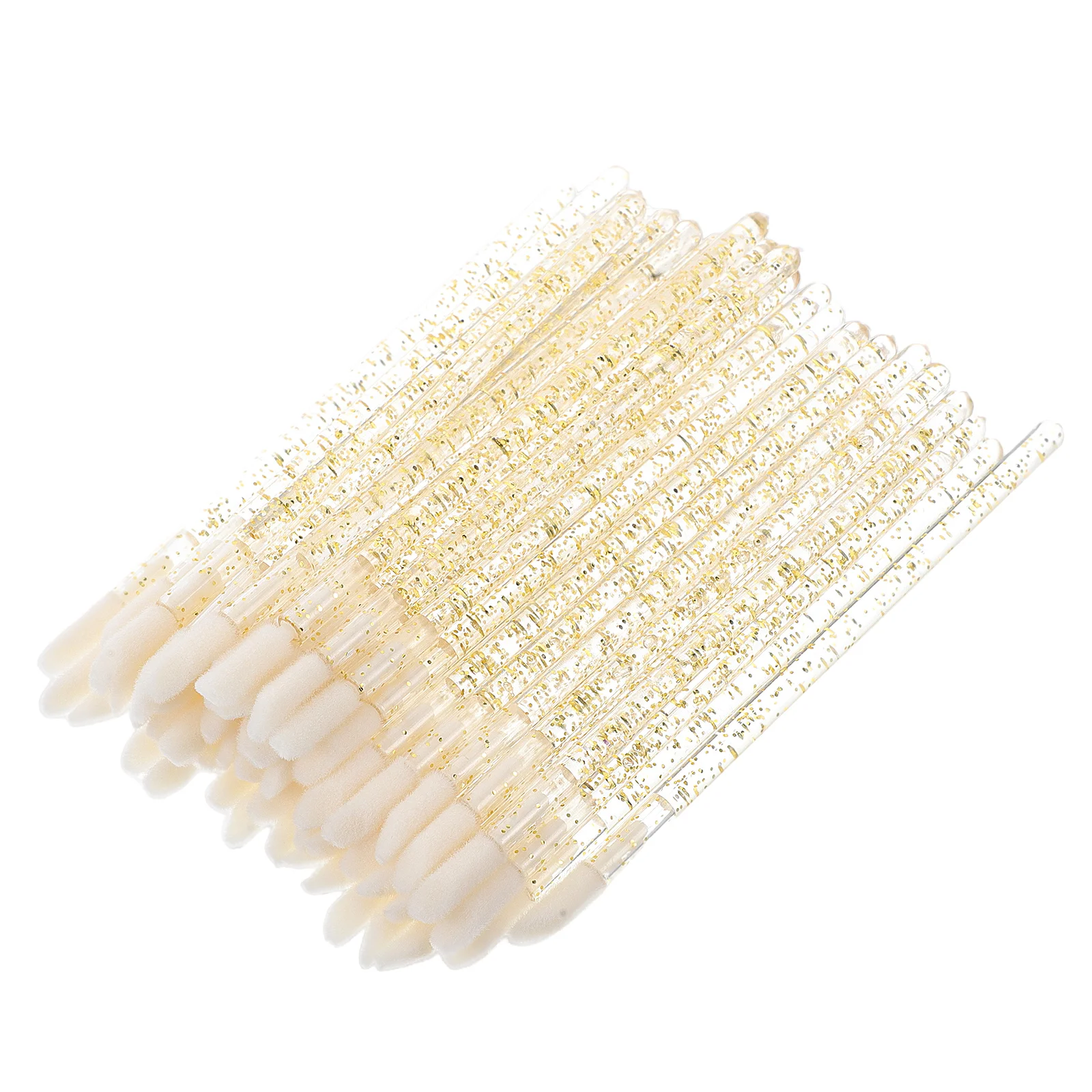 

100 Pcs Professional Crystal Lip Brushes Disposable Makeup Tools For Hygienic Lipstick Balm Gloss Application Wands