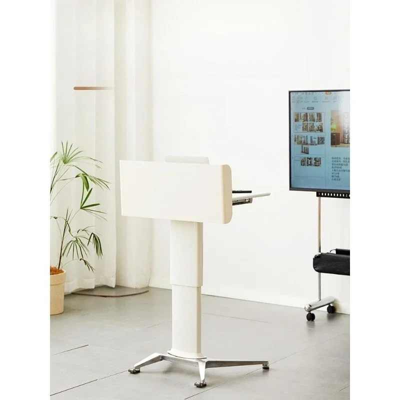 Podium Podium, Movable Lifting Small Table Training Chair Conference Room Classroom Podium