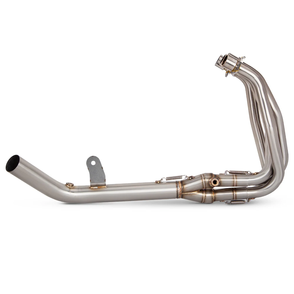 Full System Exhaust Motorcycle Modify For Kawasaki ZX4R ZX-4R Slip on Stainless Front Link Pipe Connect 51MM Or Original Muffler