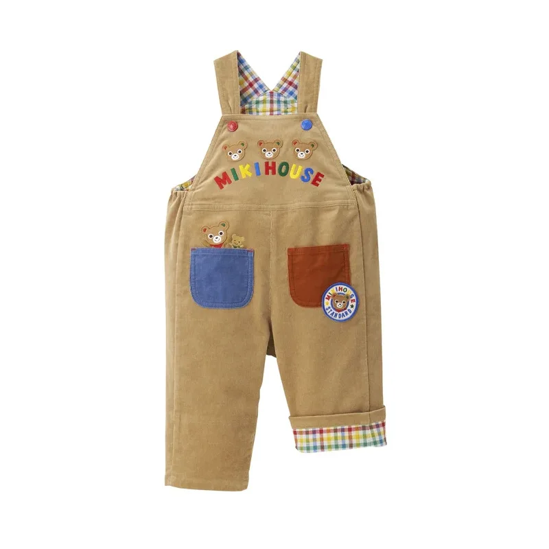 Boys Overalls Girls Pant Cartoon Bear Rabbit Corduroy Pants Autumn Kids Clothes Baby Girl Clothes Korean Children's Overall