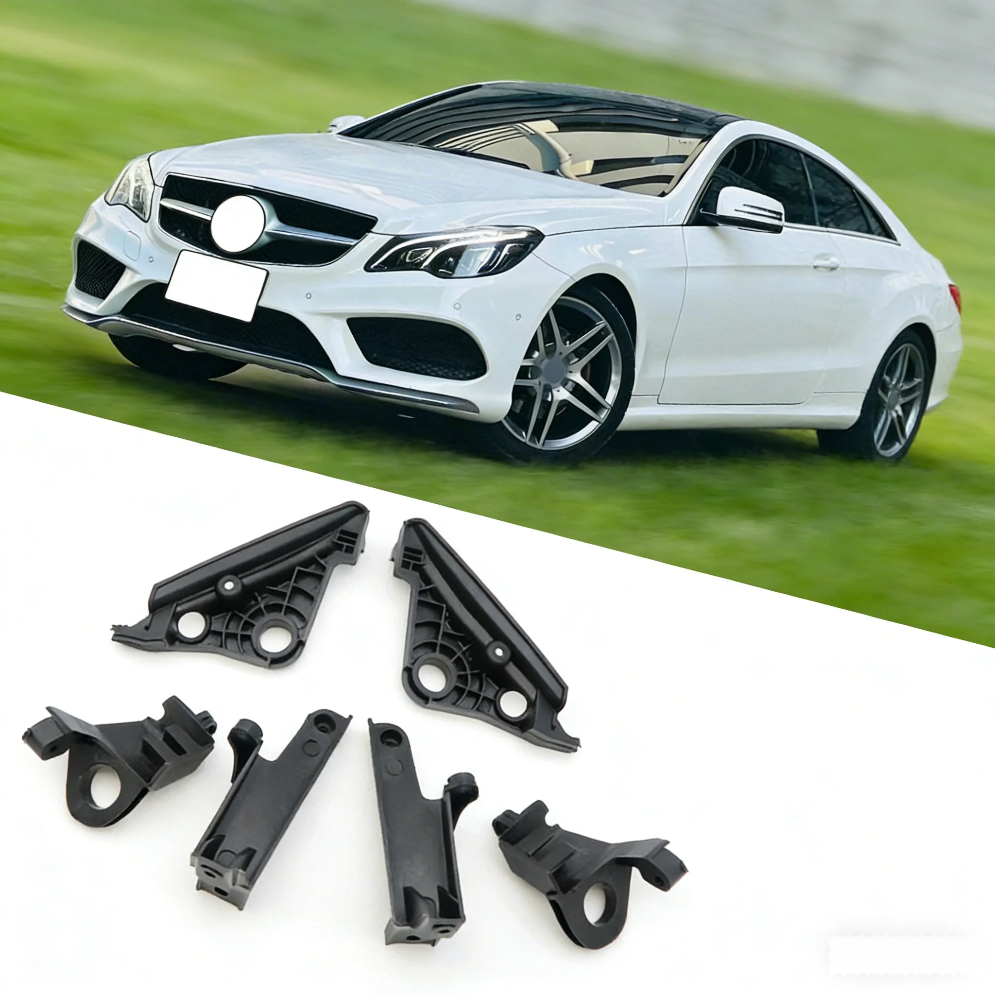 

Комплект для ремонта передних фар Mercedes-Benz W207 2013-2016: кронштейн-держатель фары 2078200614, 2078200514