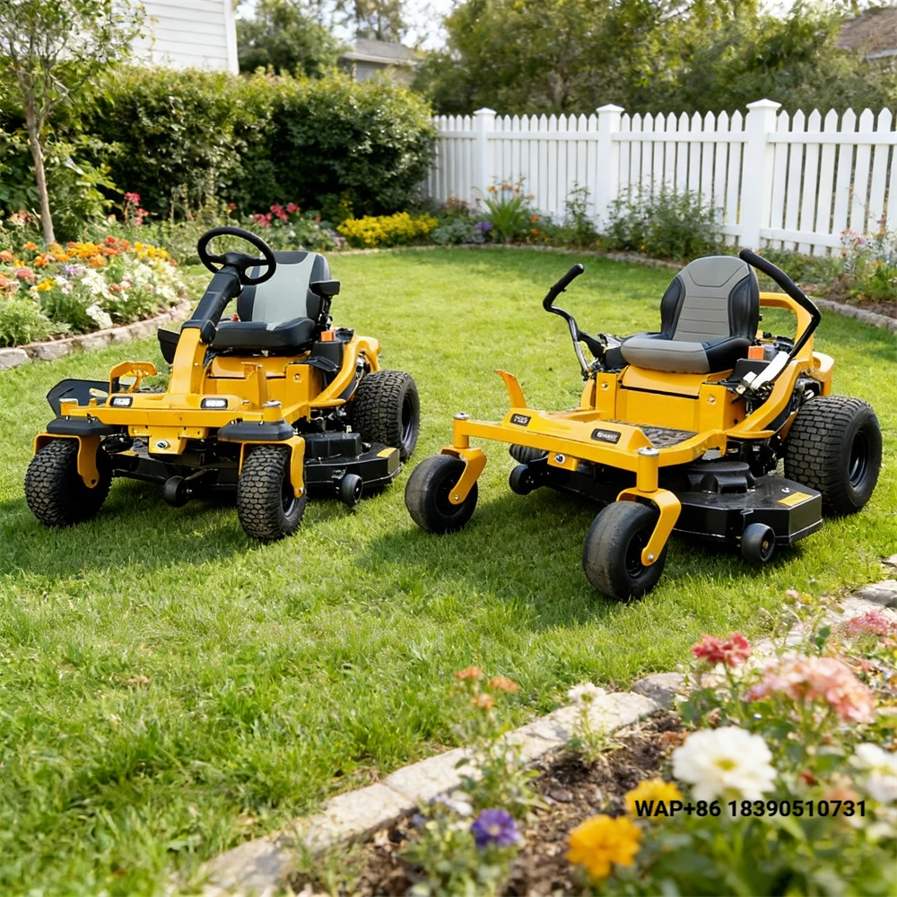 LAWNIO Hassle-Free Maintenance Fuel-Efficient Twin-Cylinder Engine Riding Lawn Mower Home Garden Maintenance Riding Lawn Mower