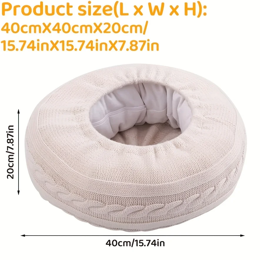 Baby Photography Posing Aid Soft Donut Pillow for Newborn Photo Shoot Basket Filler Stuffer Infant Props Set 2PCS
