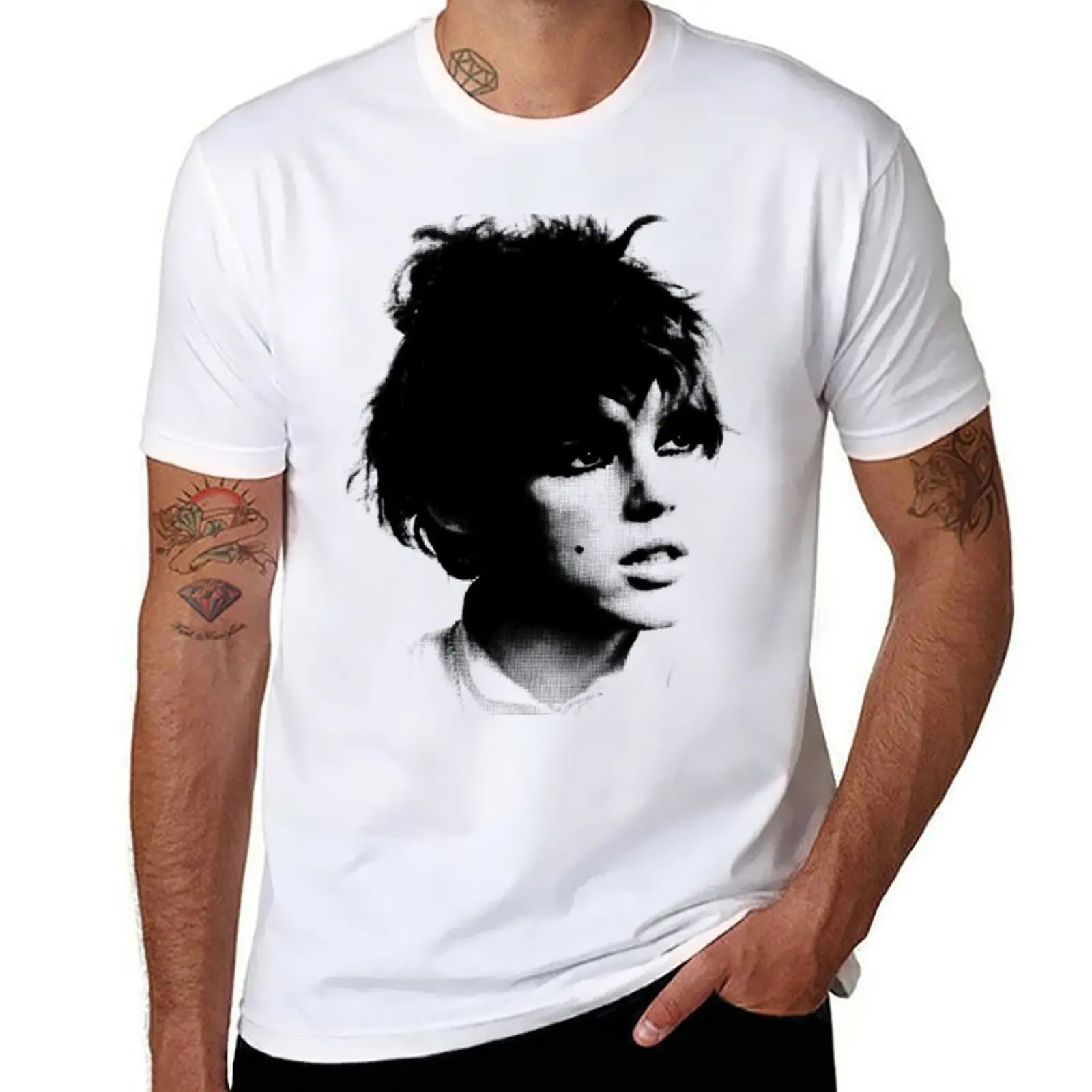 

edie sedgwick T-Shirt t shirts for man pack cotton man t shirt designer T-Shirt