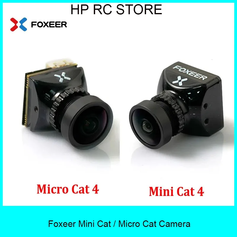 Foxeer Mini Cat / Micro Cat 4 1200TVL Starlight 0.00001Lux cámara FPV de baja latencia y bajo ruido cámara FPV para Dron de carreras con visión en primera persona