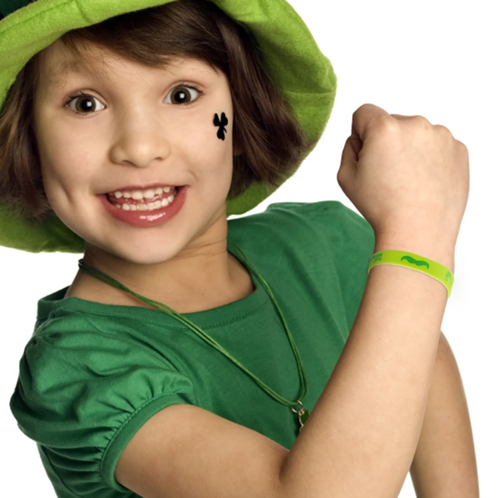

18pcs Clover Bracelets Durable Wristbands for Party Gifts Kids St Patricks Day Party Bracelets Fitness Accessories