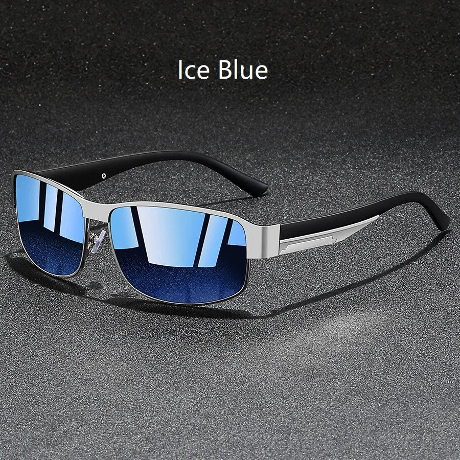 Modische Vintage Quadratische Metallrahmen-Sonnenbrille für Männer und Frauen Angeln Fahren Luxusmarken-Designer Sonnenbrillen Eyewear – Detail 6