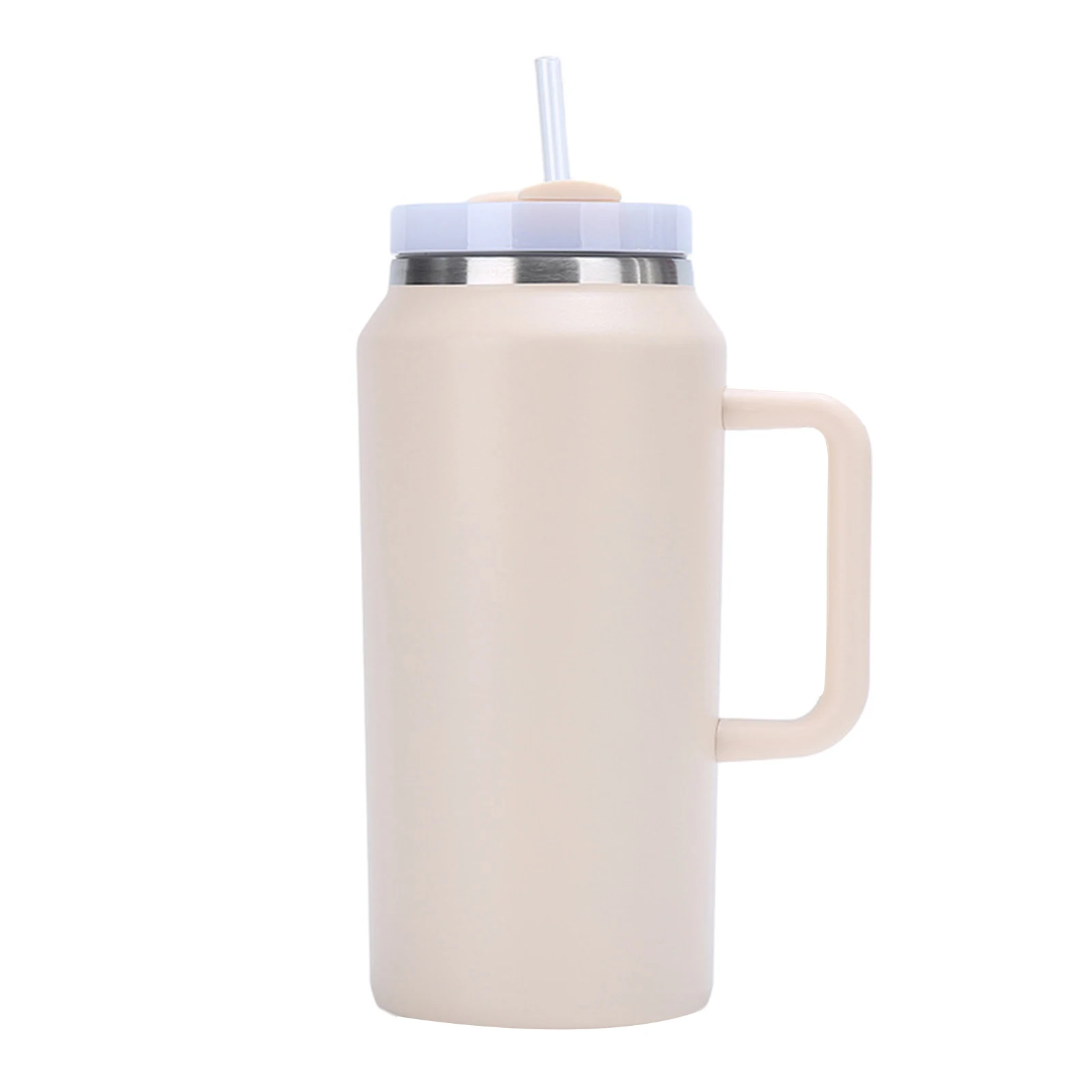 Stainless Steel Straw Insulation Mug Compact Size Double Layer Heat Preservation Cup Suitable for Home Office Gym