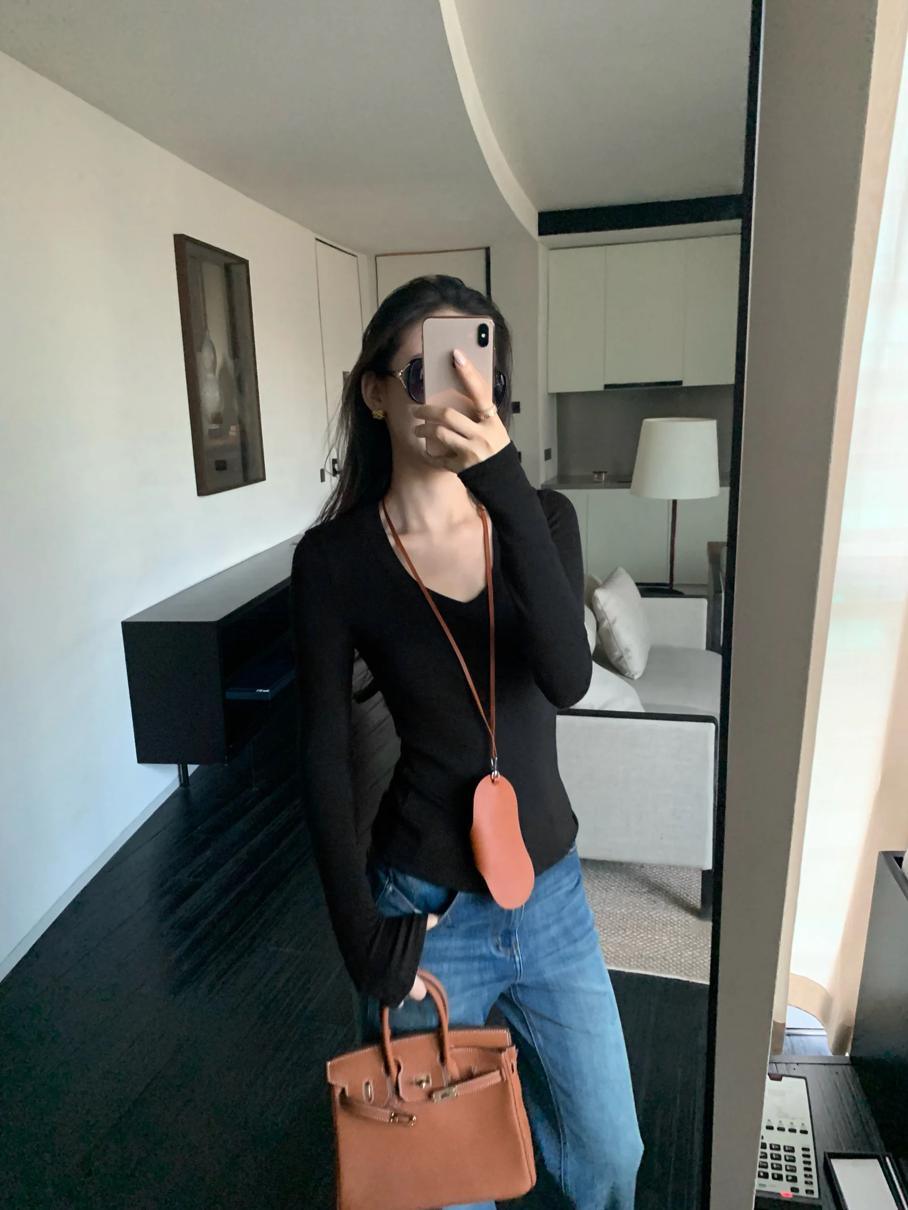 

5werkwen Self-Heating Warm Core T-irt Close-Fitting Brued Knitted Long Sve Chien Heart Collar Base irt Knitwear