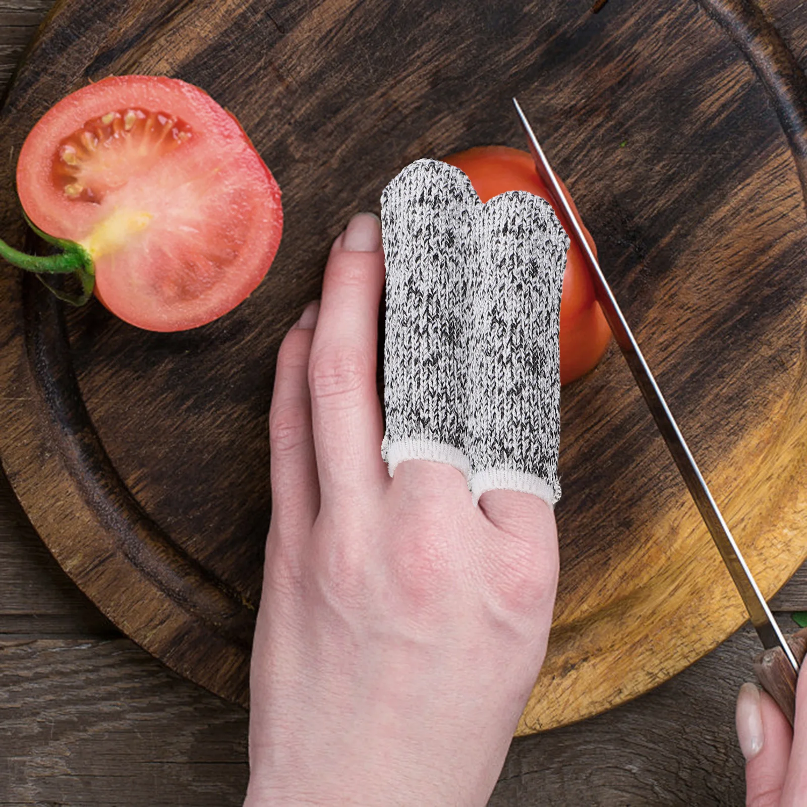 

60 Pcs Anti-cut Finger Protectors Reusable Nylon Cots Protective Covers for Cooking Working Sculpturing Guard Against Cuts