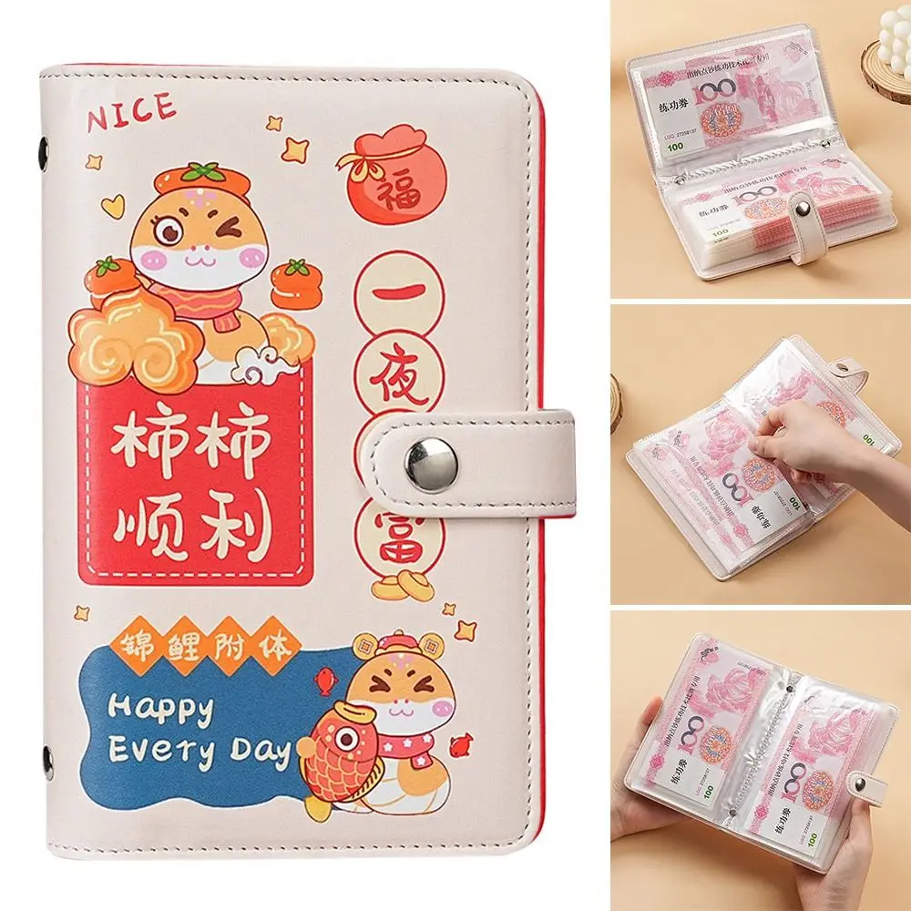 

Get Rich Overnight 100 Envelopes Money Saving Challenge PU Large Capacity Money Collection Book Reusable Save Money