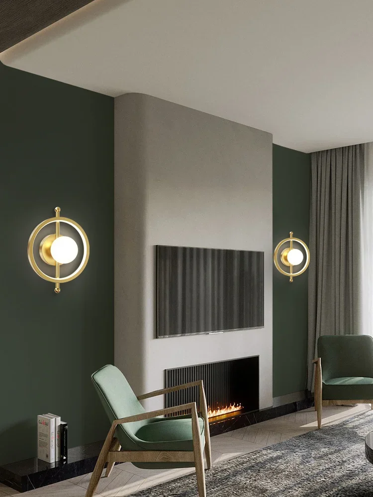 

Wall lamp Gold LED Modern Acrylic Bedside Wall Light Bedroom Balcony Aisle Corridor Living Room Luxury Cloakroom Lighting