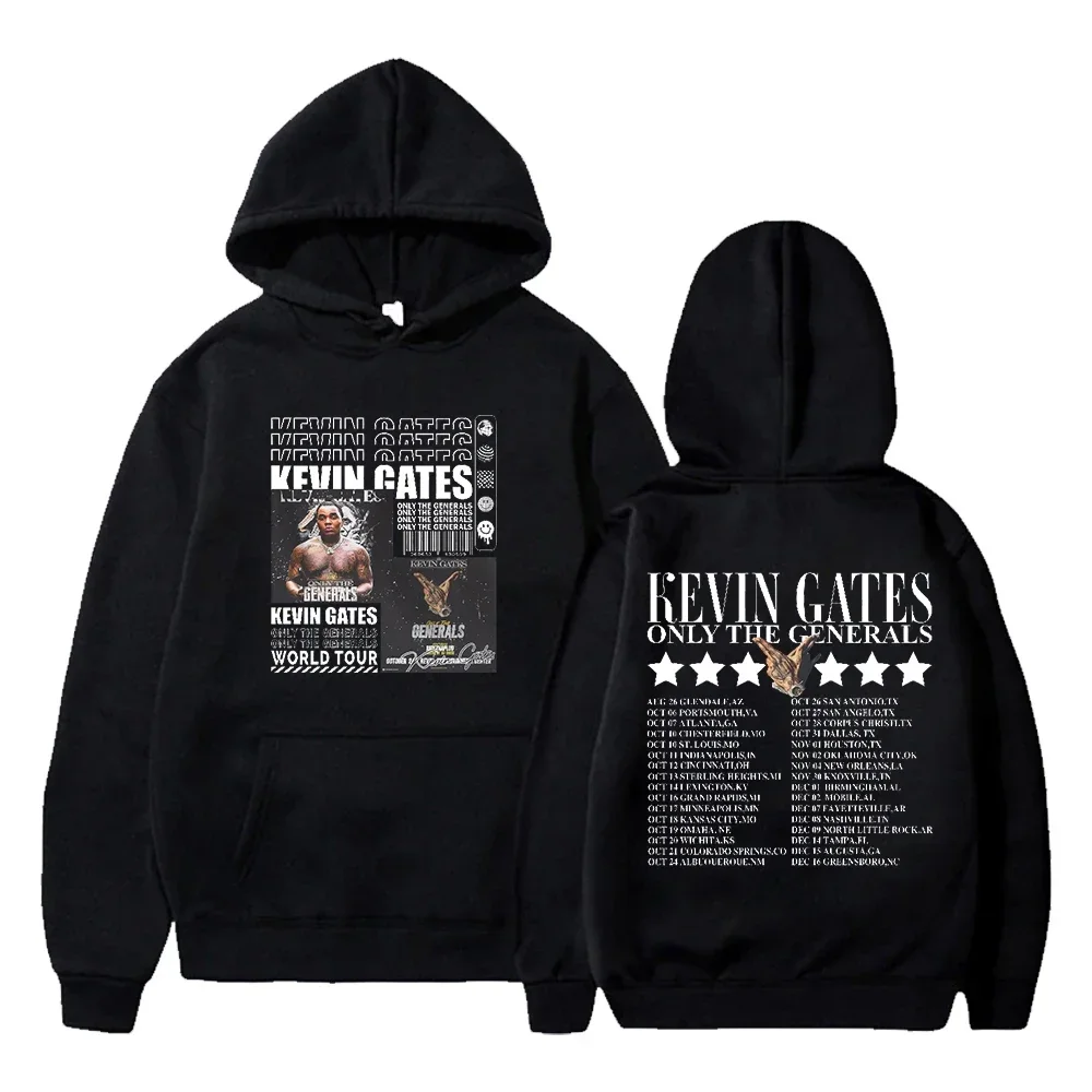 

Kevin Gates Only The Generals World Tour Funny Hoodie Hip Hop Graphic Sweatshirts Poleron Hombre Streetwear Harajuku Tracksuit