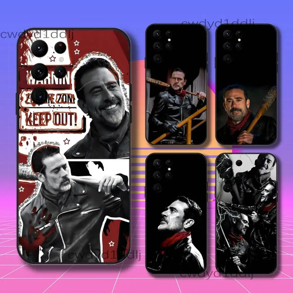 

N-Negan Smith The W-Walking Dead Phone Case For Samsung S10,S21,FE,S21 ,S26,S25,S24,S23,Ultra,S9,S22,Plus Black Shell Cover