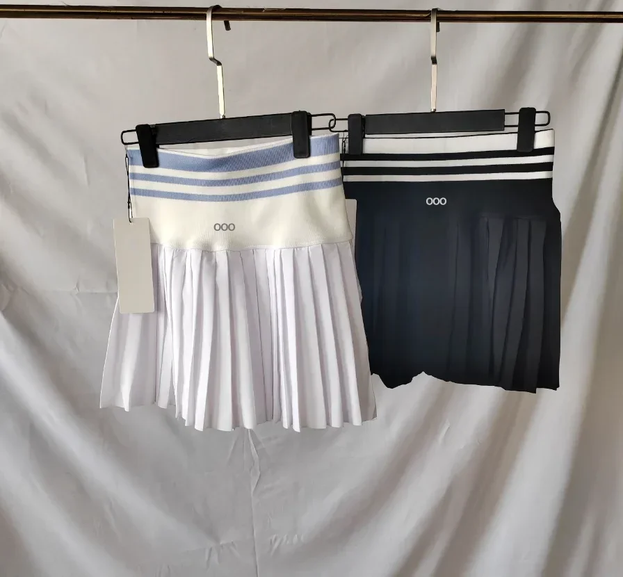 

High Waisted Quick Drying Pleated Tennis Skirt Women Sports Leisure Short Skirt Summer New