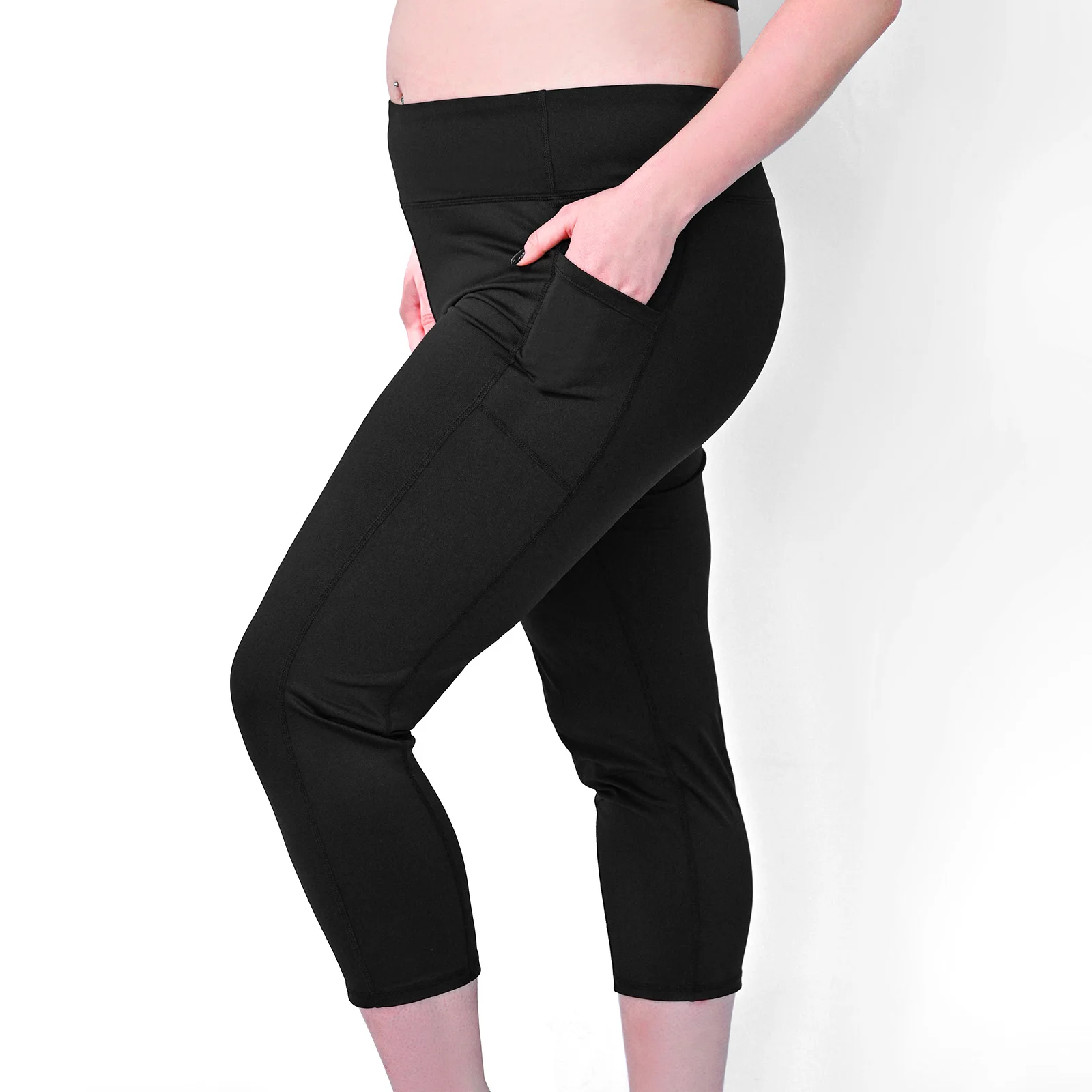 Tavadge-Calças de Yoga Feminina com Bolsos, Moletom de Perna Reta para Treino, Lounge, Leggings De Corrida, Plus Size