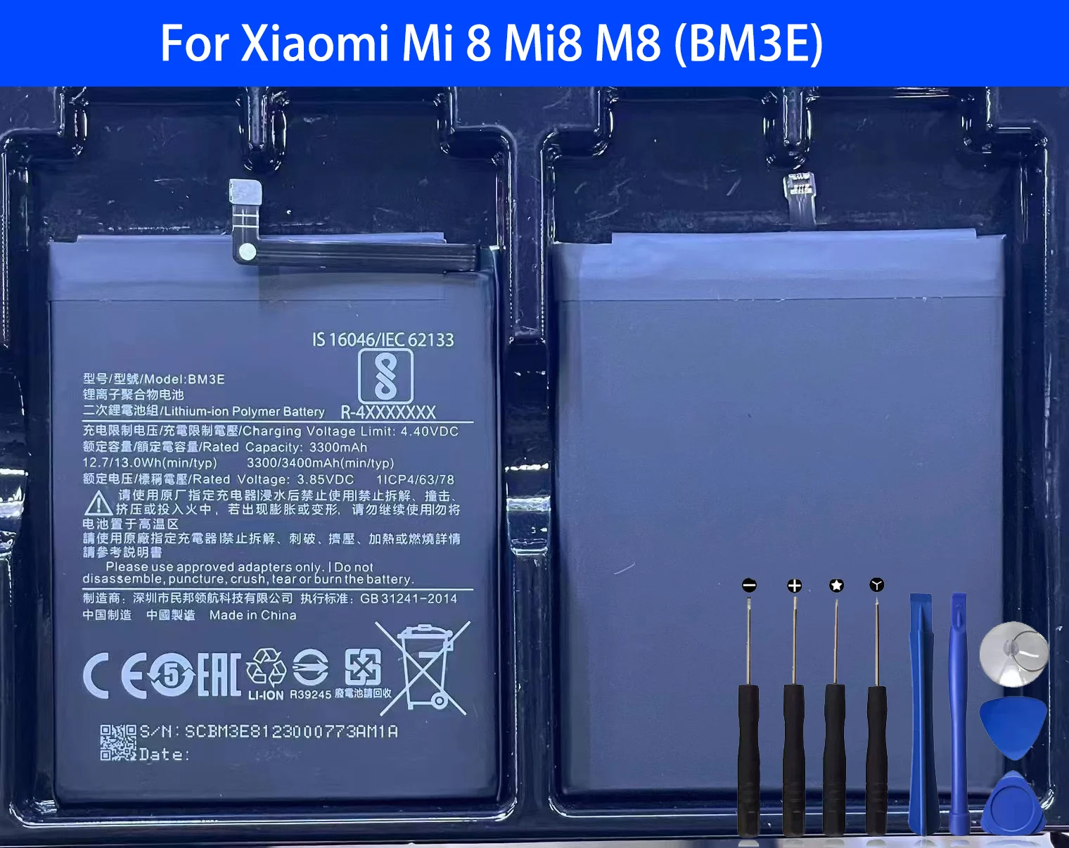 

Аккумулятор BM3E для Xiaomi Mi 8 Mi8 M8 BM3E, Оригинальные аккумуляторы для телефона