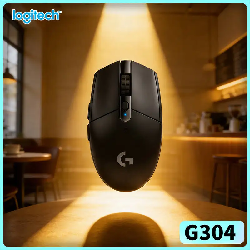 Logitech G304 Wireless Mouse LIGHTSPEED Tech 12000 DPI HERO Sensor 1ms Response 9-Month Battery E-Sports Easy Setup Users