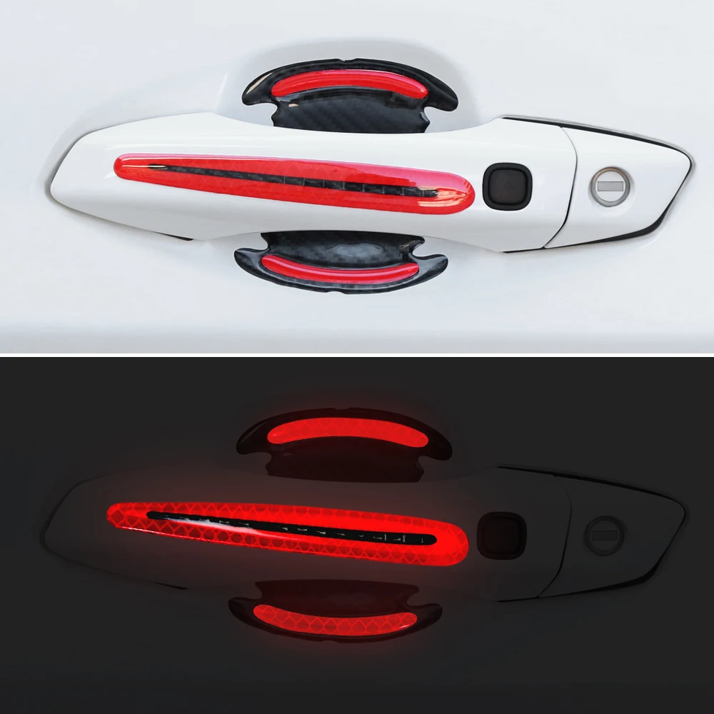 2025 NEW Car Door Handle Door Bowl Warning Reflective Sticker for MG ZS MGZS Hecto 350 MG6 GT MGGT GS MGGS JAC Refine S3 S2 S5