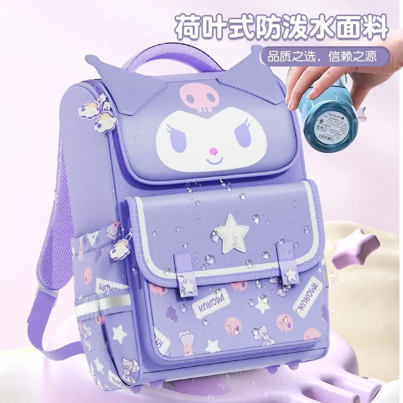 

Sanrio модный детский рюкзак hello kitty Kawaii школьный рюкзак новый стиль популярный Kuromi мультфильм студенческий хидж защитный нагрузный пакет