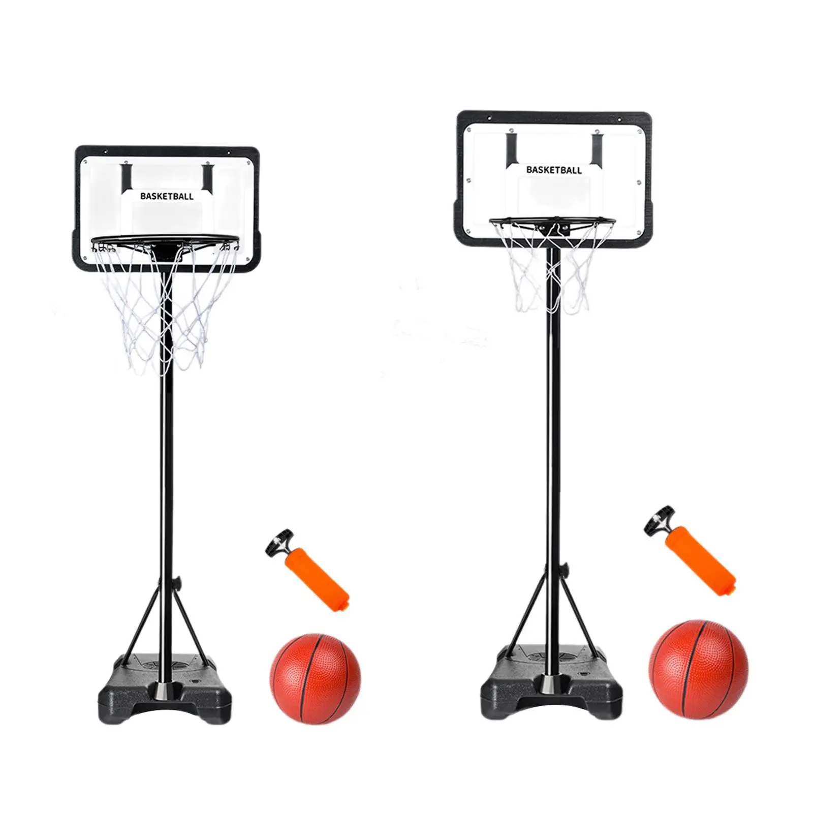 

Basketball hoop for kids with standard basketball hoop, outdoor toys interactive