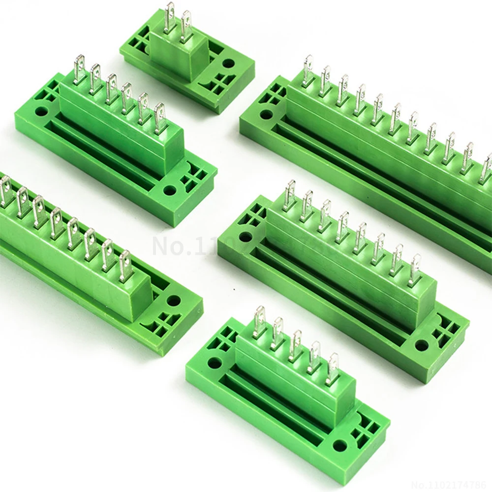 (1 pcs) 2EDGWB - 5.08mm through-hole terminal block with panel mounting AM pluggable solder-to-pin PCB KF 15EDGWB 5.08