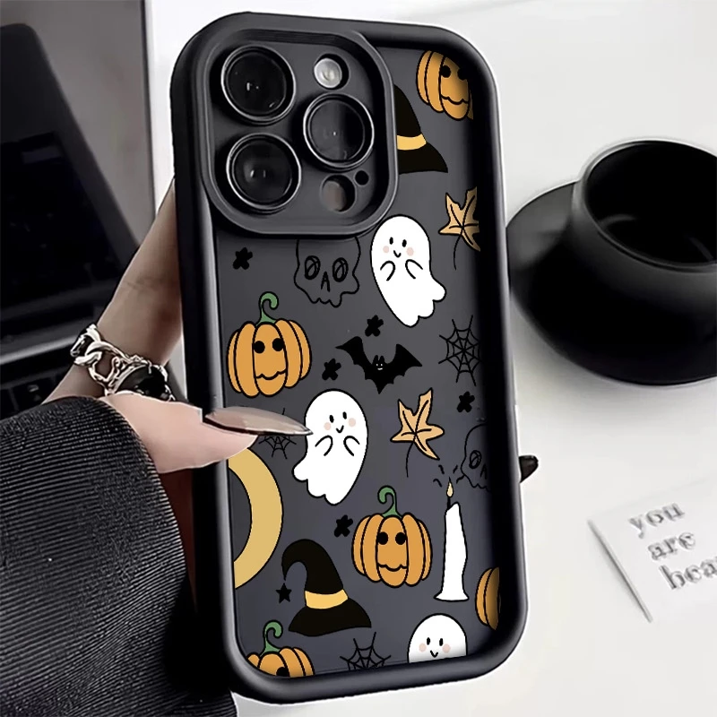 

Phone Case Pumpkin Ghost Halloween Elements Pattern For Xiaomi 14T Pro Cases Xiaomi 11 Lite 5G NE 15 14 13 12 13T 12T 11T Cover