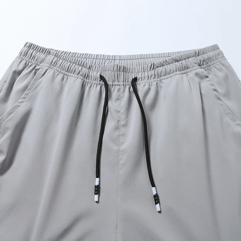 CHRLCK Men Running Pants Jogging Casual Summer Thin Sweatpants Quick Dry Ice Silk Straight Trousers Sports Gym Breathable Unisex image 3