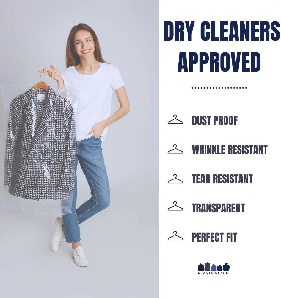 Mil Garment Bags, Clear, 240 Count