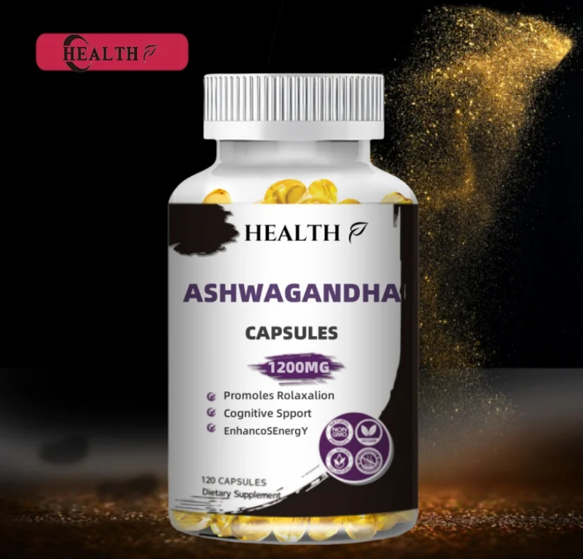 Suplemento Herbal Ashwagandha, 1200mg, 120 cápsulas, Vegano, sin GMO, sin olor, raíz de Ashwagandha, gran oferta