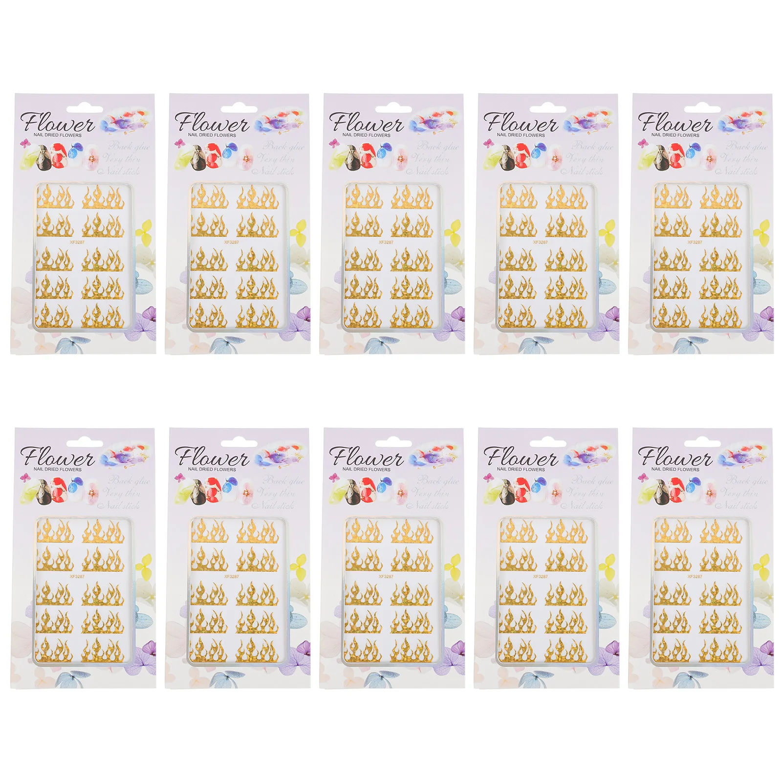 

10 Sheets Nail Art Stickers Women Decals Decoration Halloween Decorations Manicure