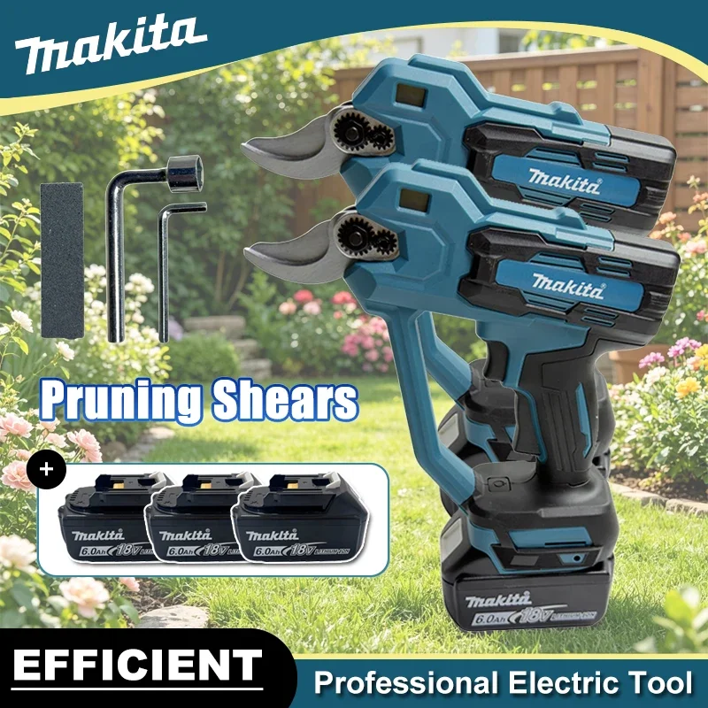 

Makita Brushless Electric Pruning Shears 35mm Cordless Scissors Branch Pruner High-power Cutter Power Tools for 18V Battery