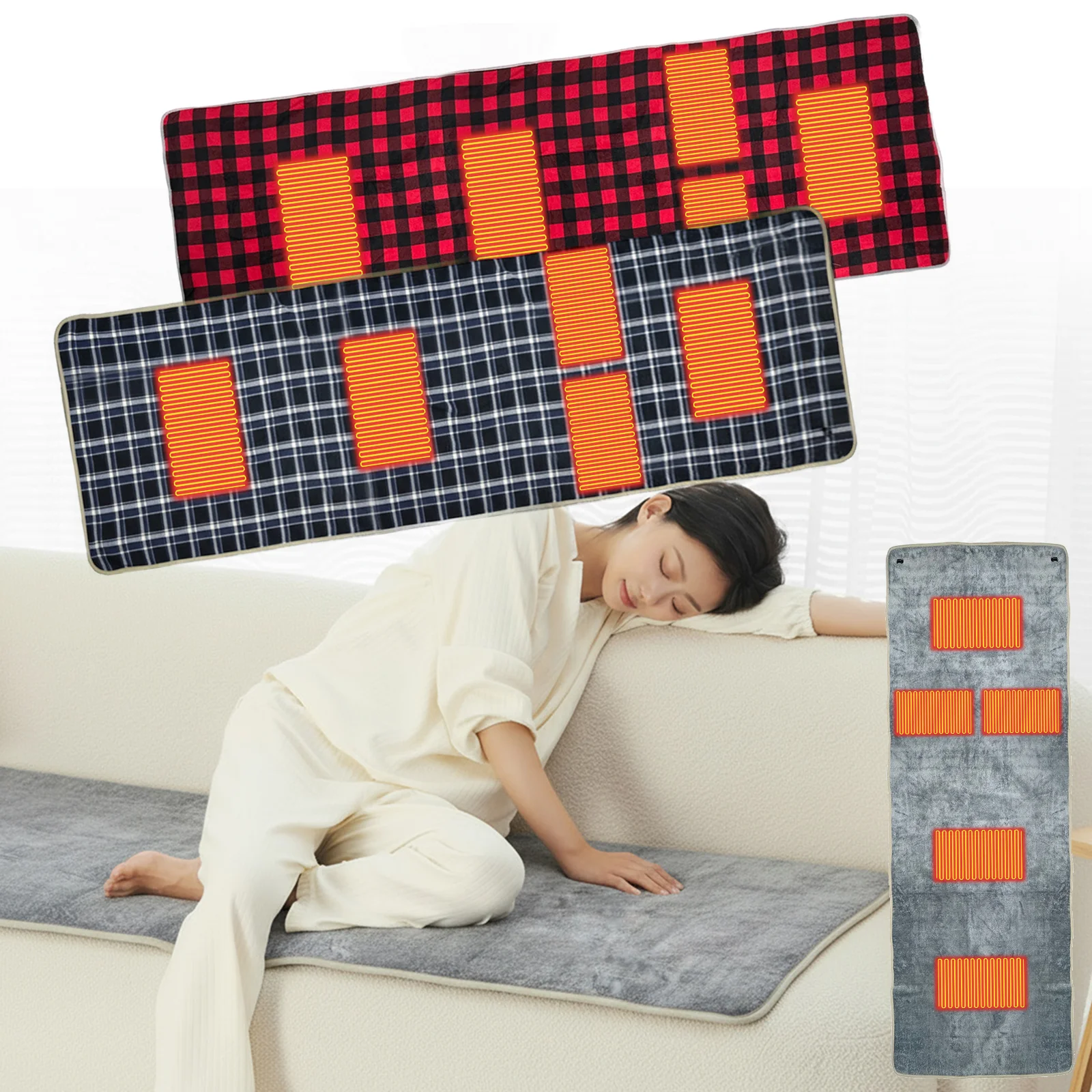 

Warm Electric Heating Pad 3-Level Temperature Adjustable Heating Mat for Winter Home Office Body Warming Cold Weather Hiking