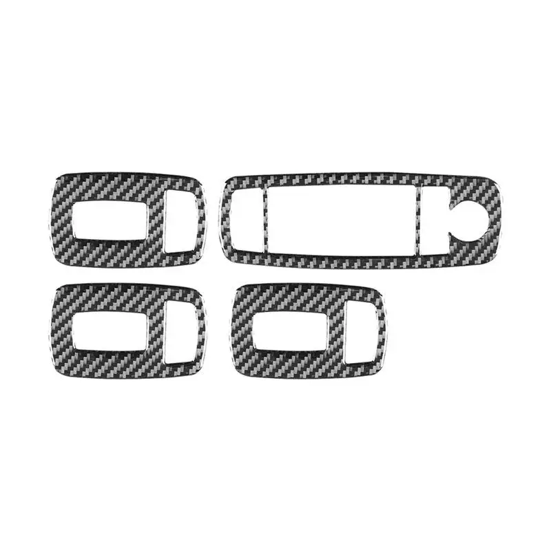 A21F-Window Lift Switch Frame Cover Trim Carbon Fiber For Ghibli 2014-2022 LHD Interior Accessories