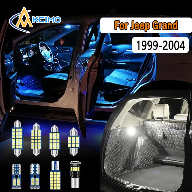 

For Jeep Grand Cherokee WJ (1999-2004) Car New LED Interior Light Kit Canbus No Error Reading Lamp