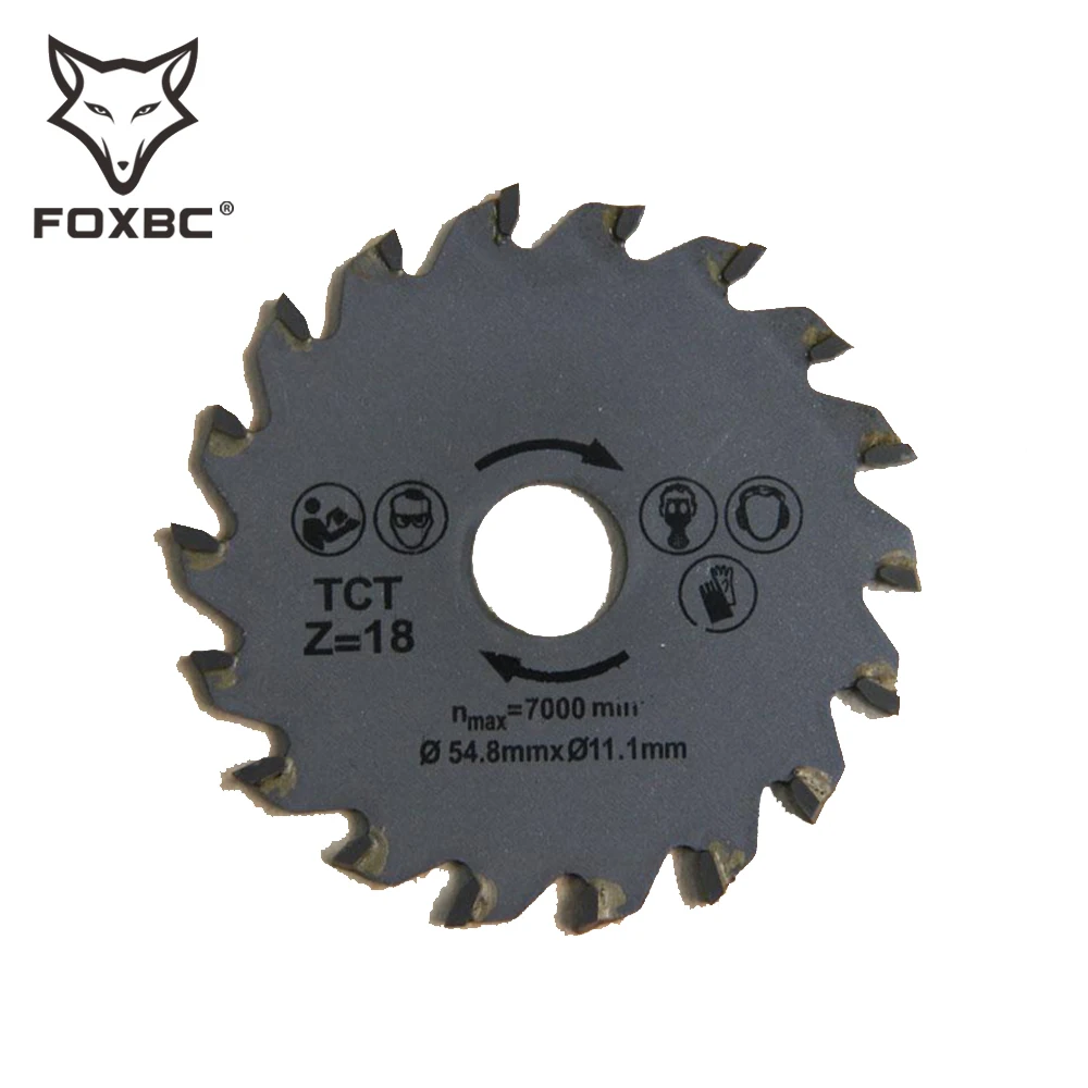 FOXBC 3PCS 54.8mm Carbide Circular Saw Blades Wood Metal Cutting for Rotary Tool