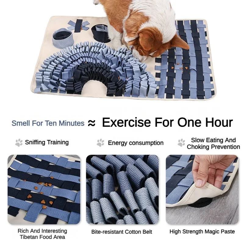 New Product Dog Sniffing Mat Arch Bridge Sniffing Pet Slow Food Mat Training Puzzle Pet Toy Mat