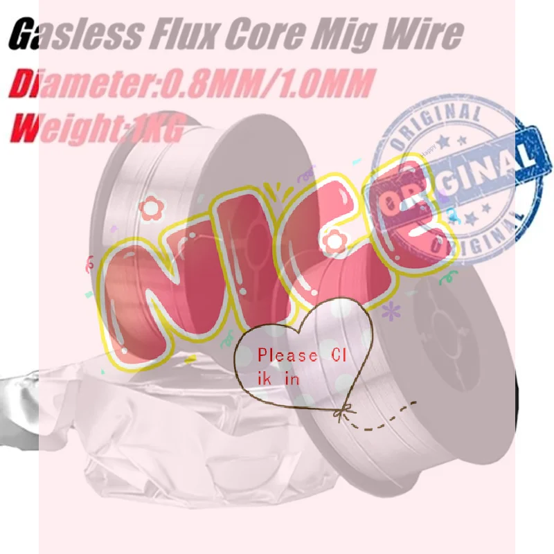 

【BA】Welding Wire Flux Cored Gasless Welding Wire 0.8mm/1.0mm 1kg Mig Welding Gasless Wire