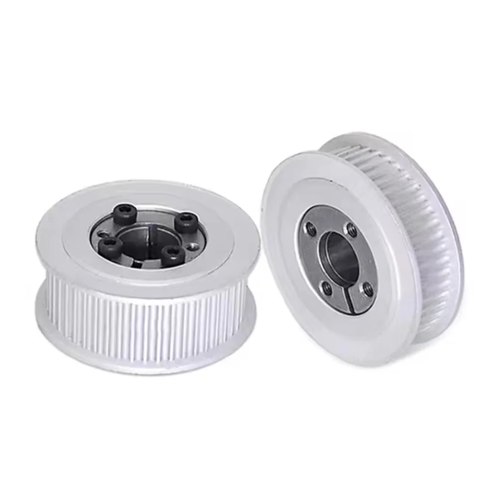 HTD 5M-45T/46T/48Teeth Timing Pulley Keyless Bushing Bore 5/6/6.35/8mm-32 mm  5M Synchronous Wheel For Belt Width 10/15/20/25mm
