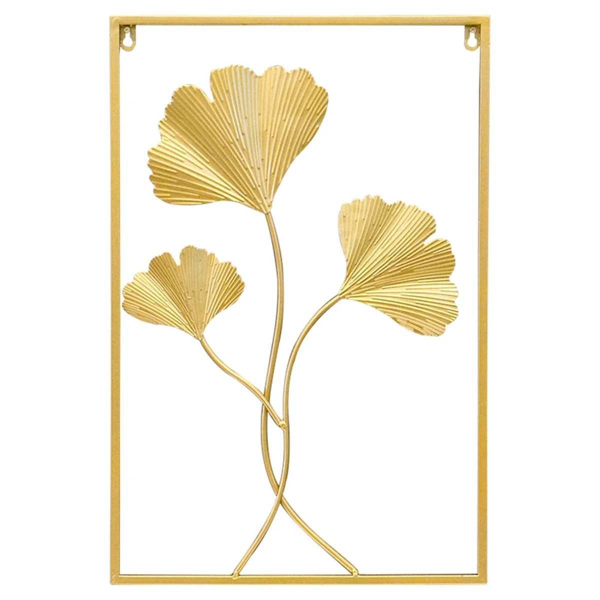 Nordic Metal Leaf Iron Wall Hanging Plant Wall Pendant Mural Bedroom Living Room Home Decor Ginkgo Leaf Wall Decoration