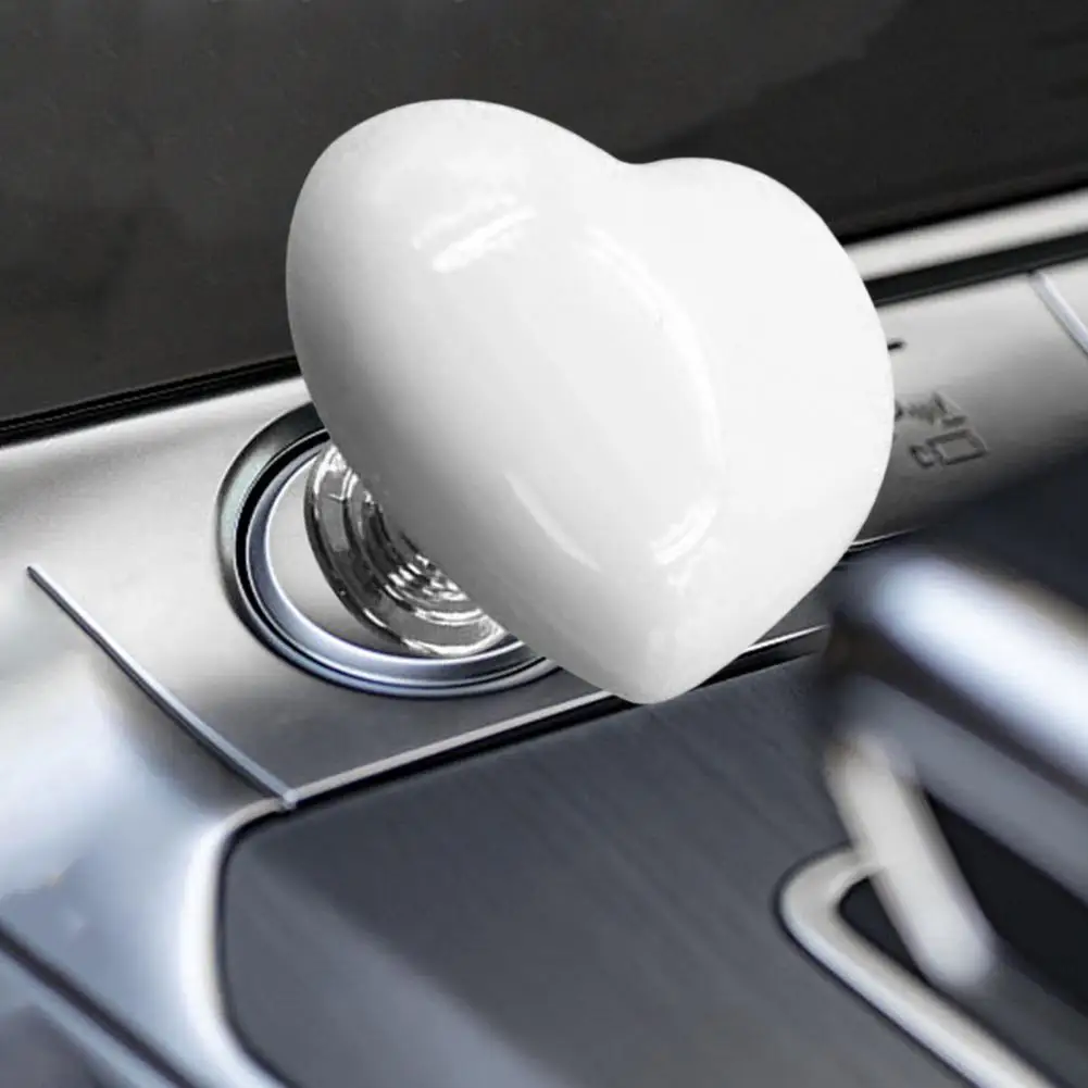 Protective Cover Heart-shaped Car One-touch Start Button Cover for Easy Installation Universal Engine for Automotive for Vehicle