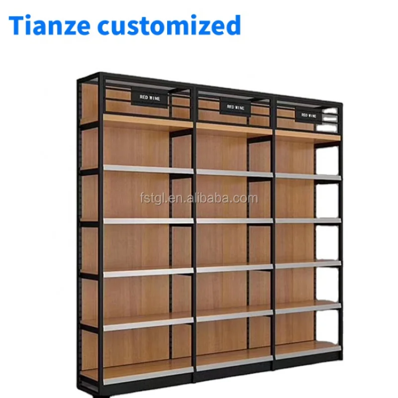 (customized)Factory custom boutique bookstore display steel-wood structure bookshelf display