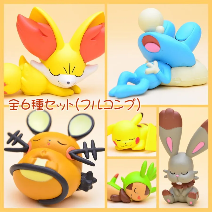 Echte Pokemon Pikachu Chespin Fennekin Froakie Dedenne Bunnelby Blind Box Anime Cartoon Geburtstag Geschenk Desktop Decor Trendy Spielzeug