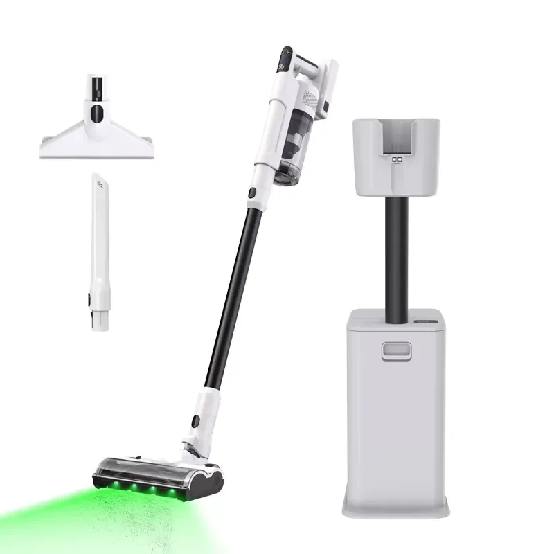 Fast Shipping for F26JCT Cyclone Cordless Stick Vacuum HEPA Filtration Self-cleaning 3.8L Auto-empty No Touch
