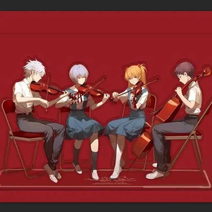 Аниме EVA Asuka Langley Soryu Ayanami Rei фигурка акриловая подставка игрушка настольный орнамент модель аксессуары подарок для фанатов