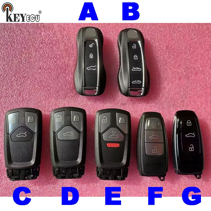 KEYECU Replacement KYDZ MLB Smart Keyless-Go Remote Key Control For 5M Chip Generate dealer key for Audi