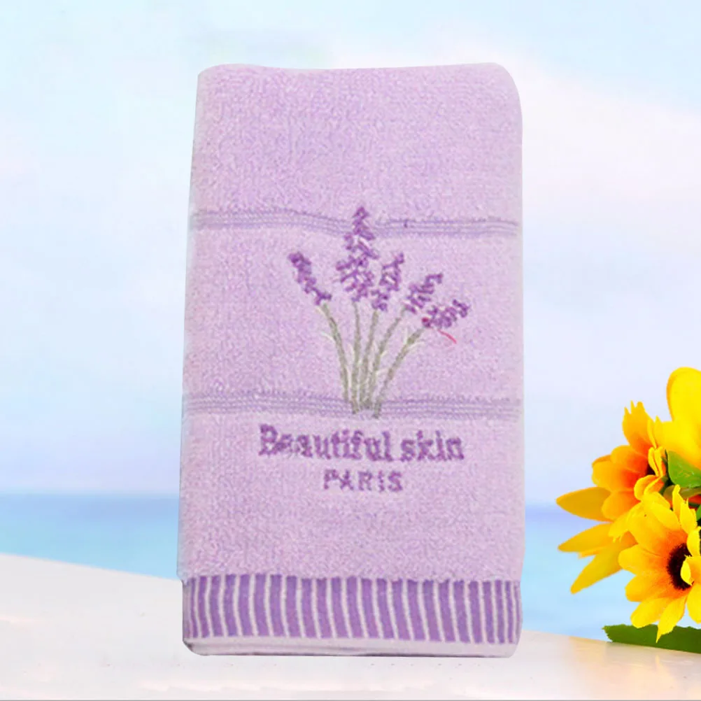 

Lavender Towel Violet Towels for Bathroom Home Barber Cotton Hand Machine Washable