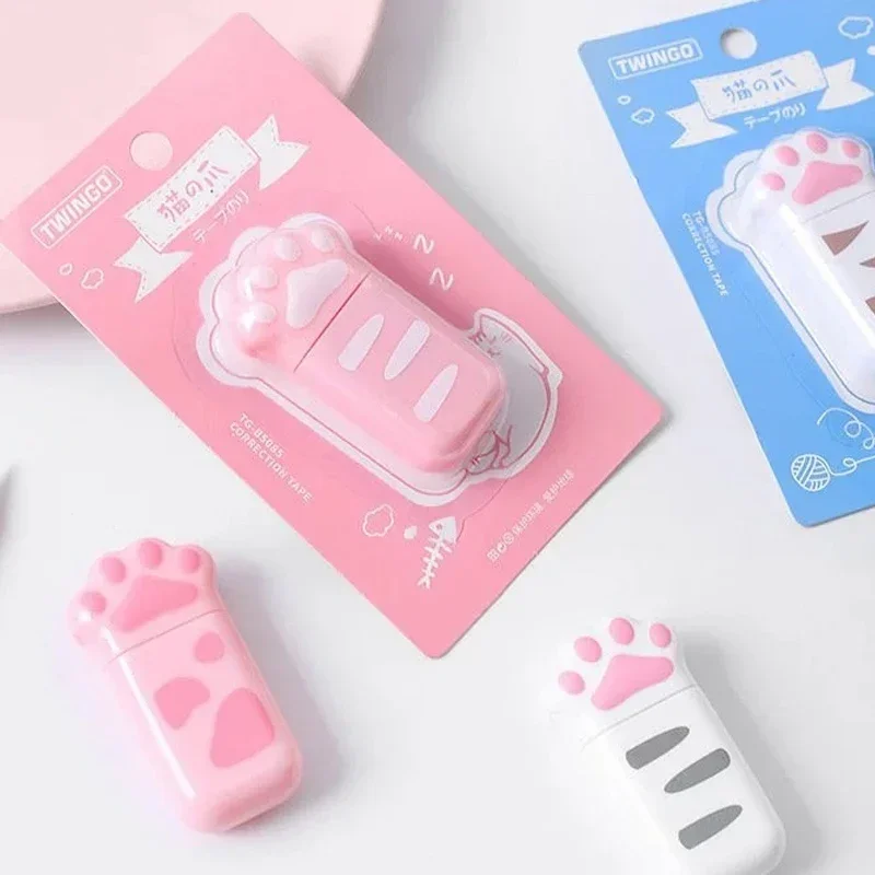 New Random 1Pcs Cat Claw Correction Tape White Out Corrector Promotional Gift Student Prize School Supplies stationery gift